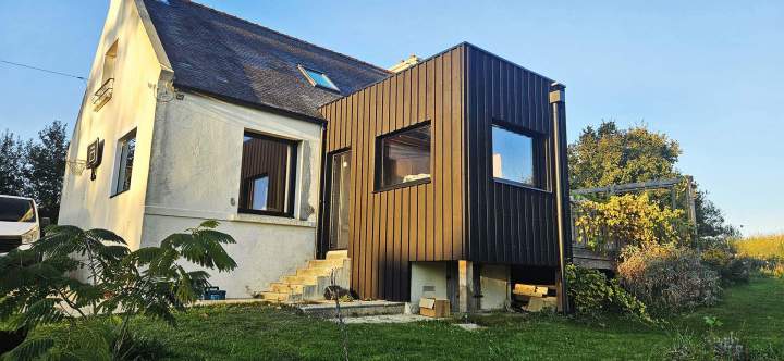 Extension ossature bois Saint-Renan